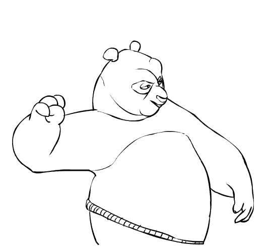 coloriage kung fu le panda